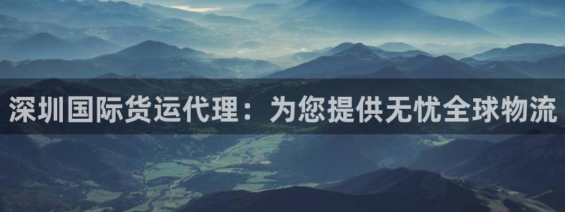 尊龙165：深圳国际货运代理：为您提供无忧全球物流
