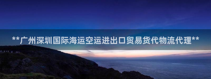 尊龙官网免费下载安装：**广州深圳国际海运空运进出口贸易