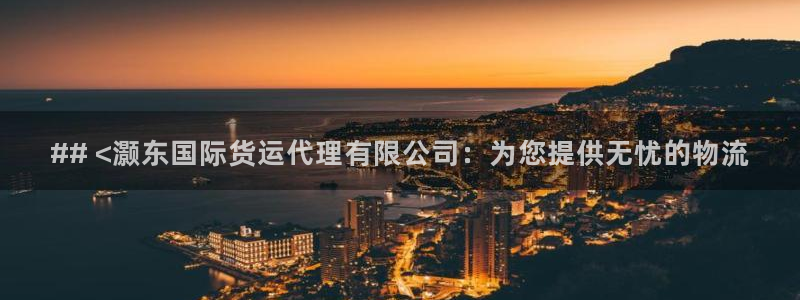 尊龙人生就是博旧版网址：## <灏东国际货运代理有限公司