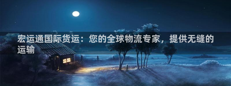 尊龙凯时官网网页版：宏运通国际货运：您的全球物流专家，提