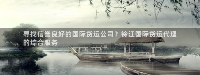 尊龙人生就是博旧版现：寻找信誉良好的国际货运公司？铃江国