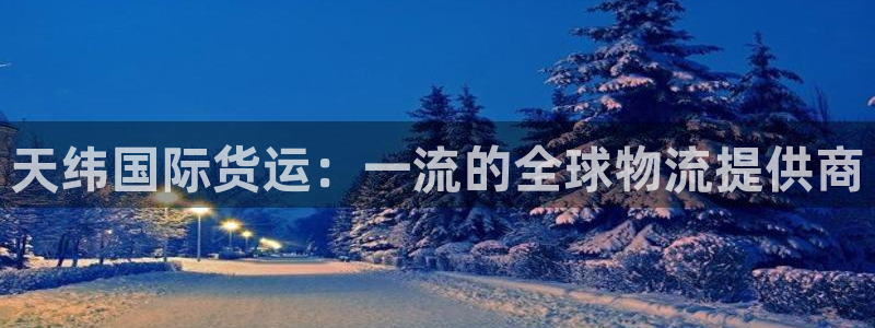 Z6尊龙凯时登录：天纬国际货运：一流的全球物流提供商