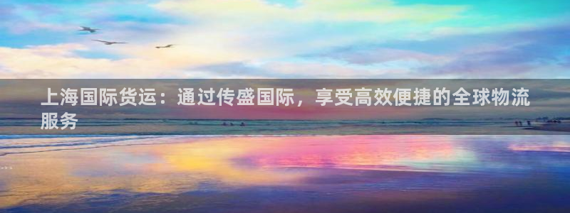 尊龙人生就是博送38：上海国际货运：通过传盛国际，享受高